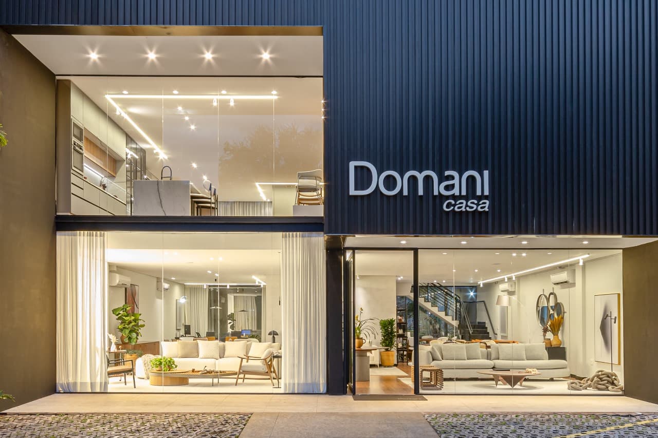 Fachada do showroom Domani Casa em Belo Horizonte